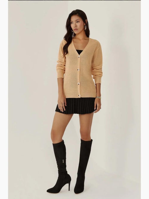 Cardigan con bottoni a scollo a v hiccup - Kiabi Cardigan con bottoni a scollo a v hiccup - Kiabi