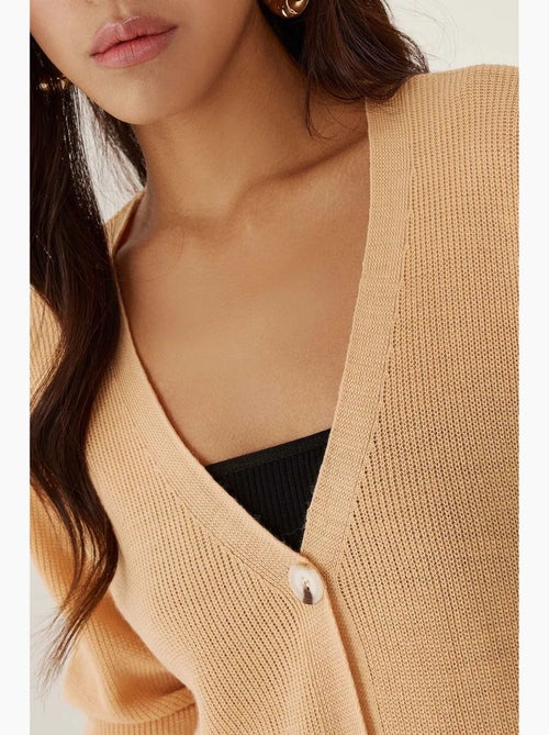 Cardigan con bottoni a scollo a v hiccup - Kiabi Cardigan con bottoni a scollo a v hiccup - Kiabi