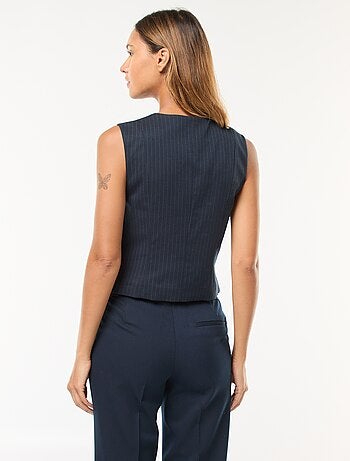 Cardigan con bottoni senza maniche