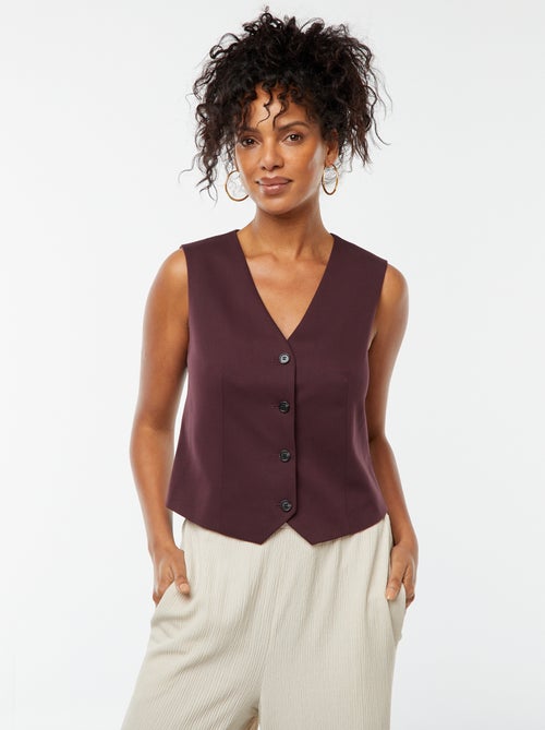 Cardigan con bottoni senza maniche - Kiabi