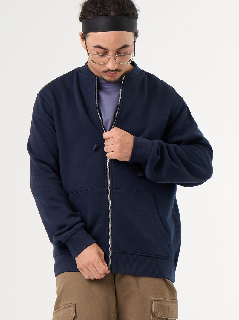 Cardigan con cerniera - facile da indossare Blu - Kiabi