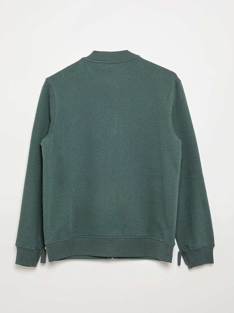 Cardigan con cerniera - facile da indossare Verde - Kiabi