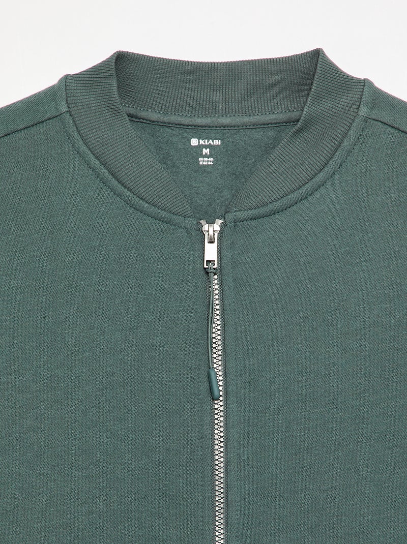 Cardigan con cerniera - facile da indossare Verde - Kiabi