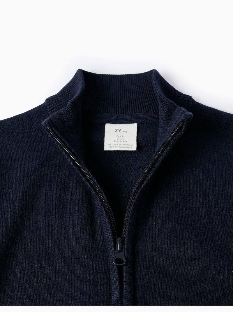 Cardigan con cerniera Blu scuro - Kiabi