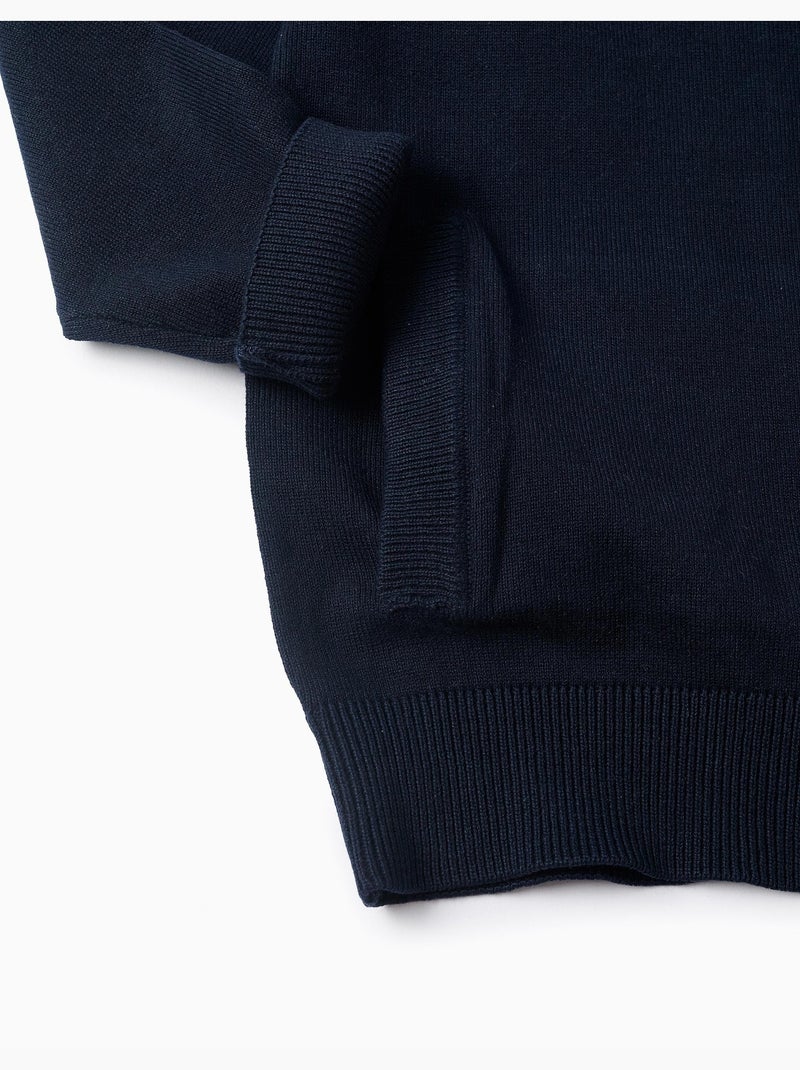 Cardigan con cerniera Blu scuro - Kiabi