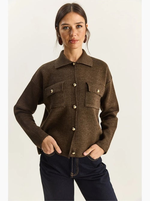 Cardigan con colletto polo lucci - Kiabi