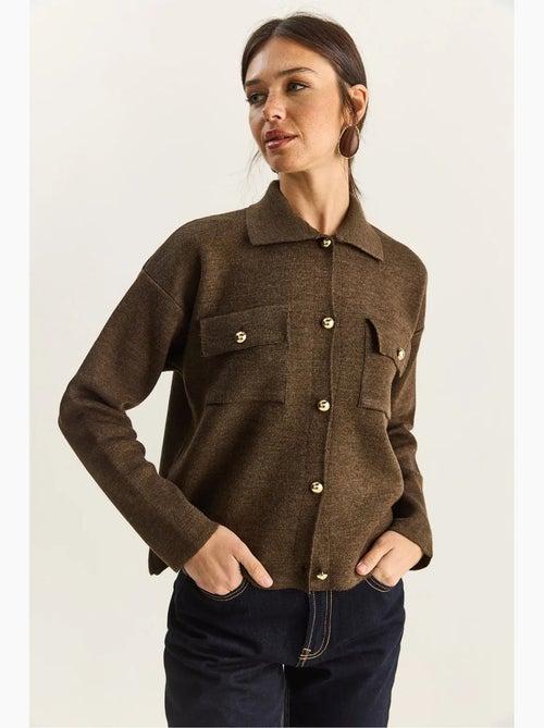 Cardigan con colletto polo lucci - Kiabi