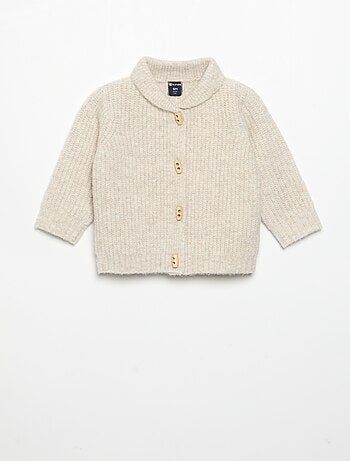 Cardigan con collo a scialle