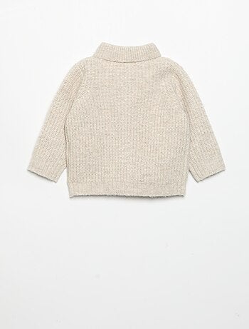 Cardigan con collo a scialle