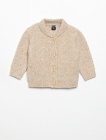 Cardigan con collo a scialle