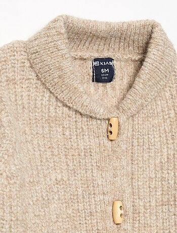 Cardigan con collo a scialle
