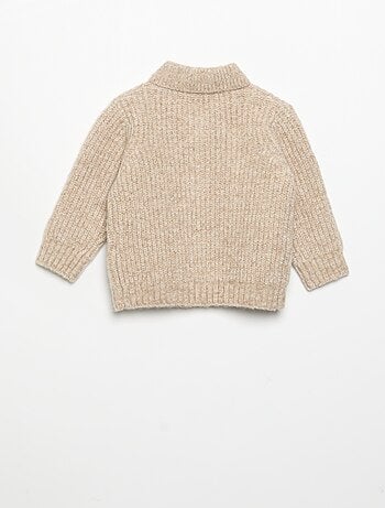 Cardigan con collo a scialle