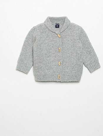 Cardigan con collo a scialle