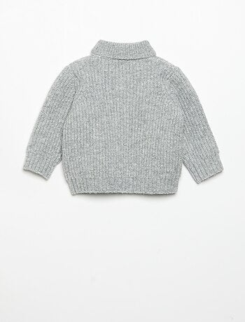 Cardigan con collo a scialle