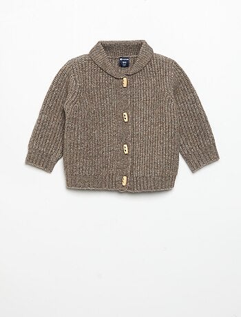 Cardigan con collo a scialle