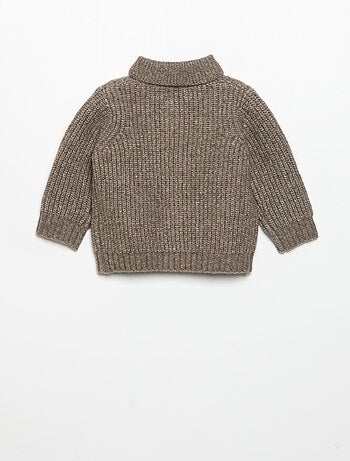Cardigan con collo a scialle