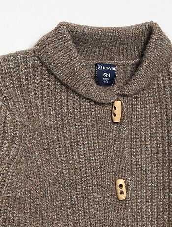 Cardigan con collo a scialle