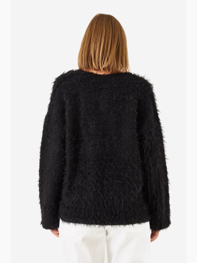 Cardigan con cravatta pelosa lucci Nero - Kiabi