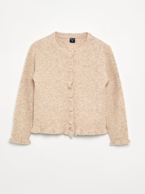 Cardigan con finiture arricciate - Kiabi