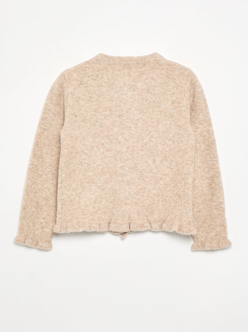 Cardigan con finiture arricciate - Kiabi