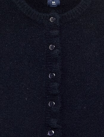 Cardigan con finiture arricciate