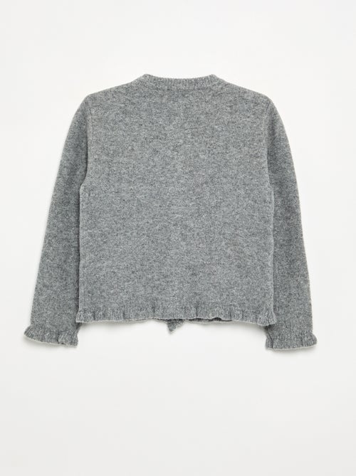 Cardigan con finiture arricciate - Kiabi