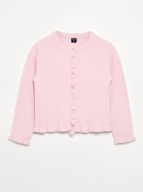Cardigan con finiture arricciate - Kiabi