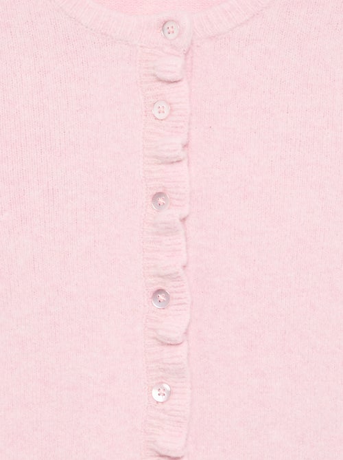 Cardigan con finiture arricciate - Kiabi