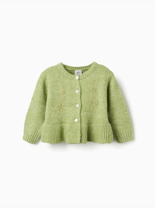 Cardigan con fiori ricamati - Kiabi