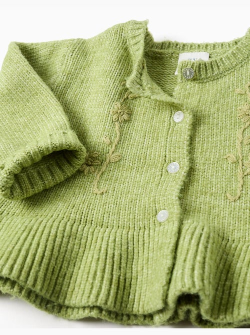 Cardigan con fiori ricamati - Kiabi