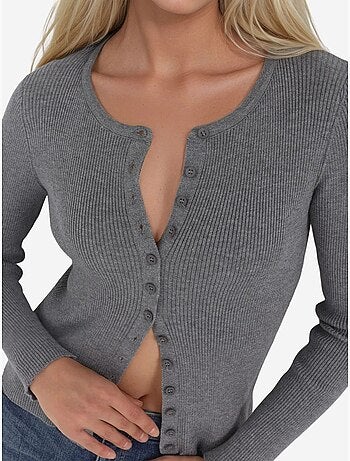 Cardigan con maniche lunghe e bottoni hiccup