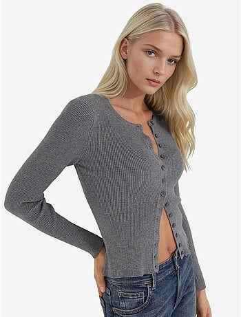 Cardigan con maniche lunghe e bottoni hiccup