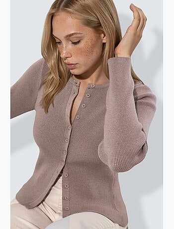 Cardigan con maniche lunghe e bottoni hiccup