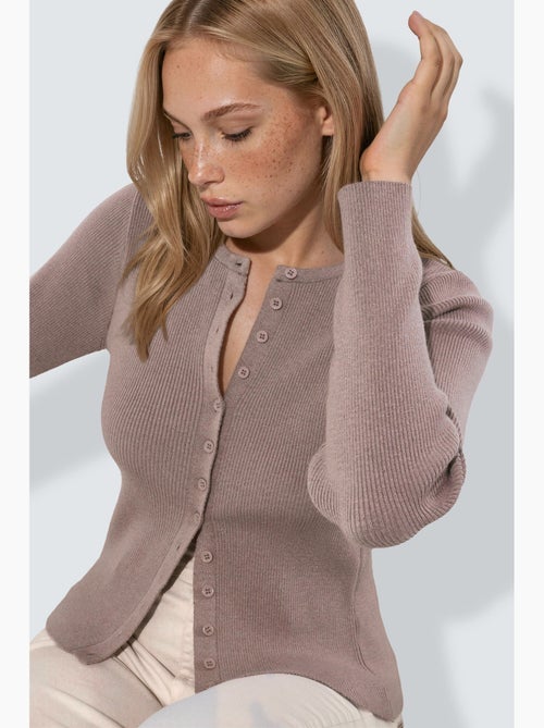 Cardigan con maniche lunghe e bottoni hiccup - Kiabi Cardigan con maniche lunghe e bottoni hiccup - Kiabi