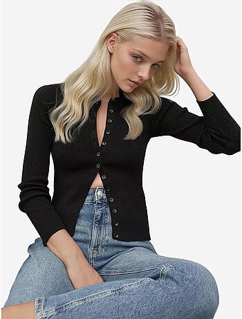 Cardigan con maniche lunghe e bottoni hiccup