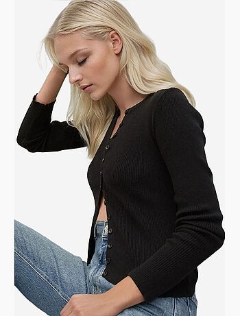 Cardigan con maniche lunghe e bottoni hiccup