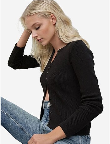 Cardigan con maniche lunghe e bottoni hiccup