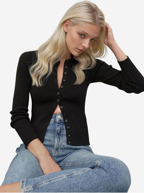 Cardigan con maniche lunghe e bottoni hiccup - Kiabi