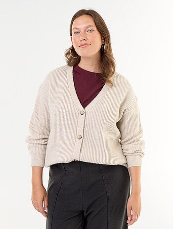Cardigan con scollo a V