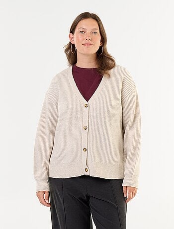 Cardigan con scollo a V