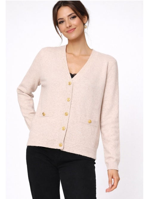 Cardigan con scollo a V Kebello - Kiabi