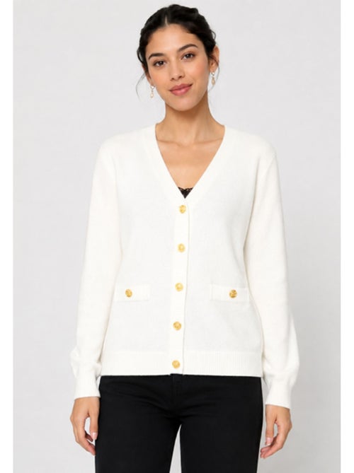 Cardigan con scollo a V Kebello - Kiabi Cardigan con scollo a V Kebello - Kiabi