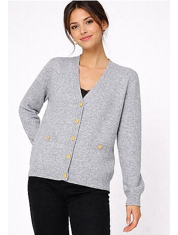 Cardigan con scollo a V Kebello
