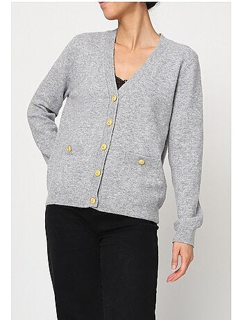 Cardigan con scollo a V Kebello