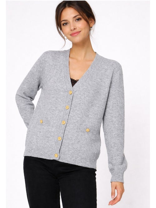 Cardigan con scollo a V Kebello - Kiabi