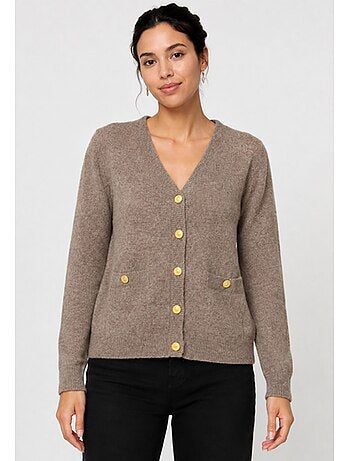 Cardigan con scollo a V Kebello
