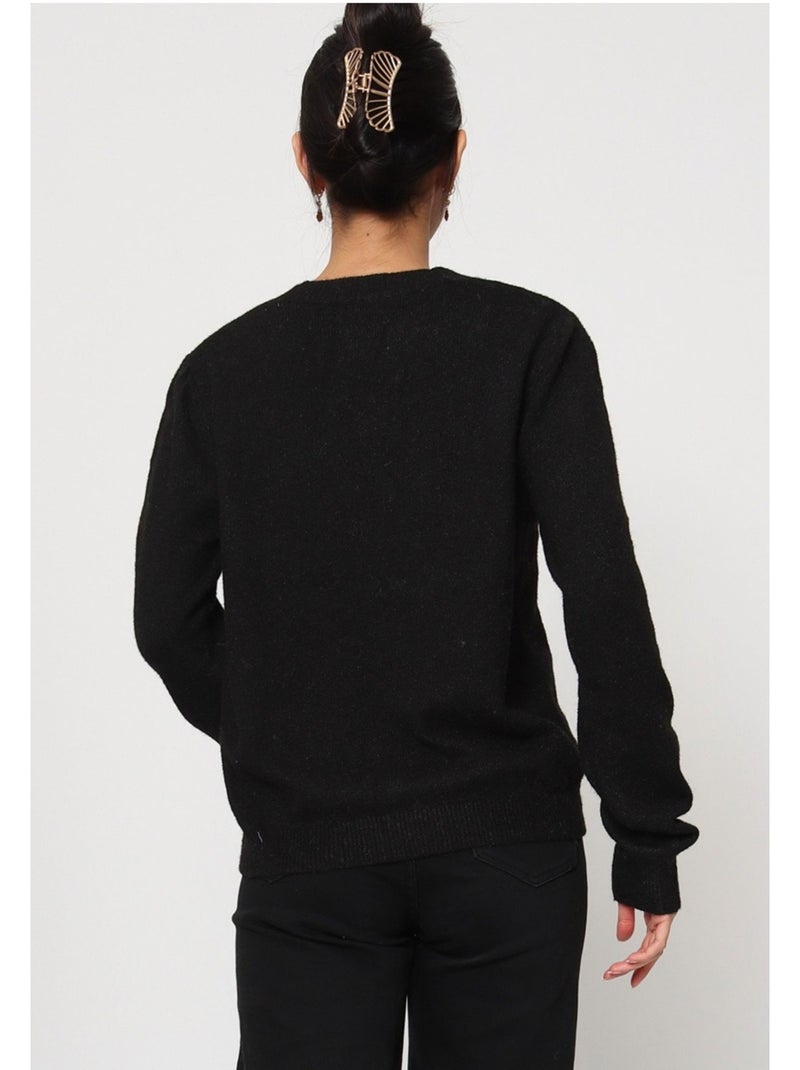 Cardigan con scollo a V Kebello Nero Nero - Kiabi