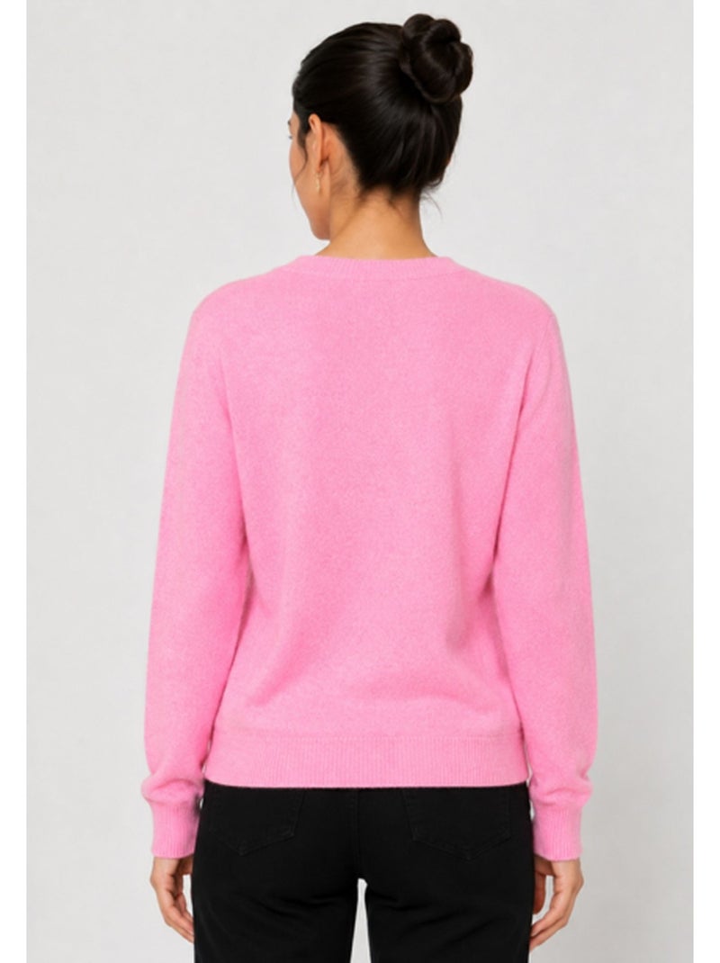 Cardigan con scollo a V Kebello Rosa - Kiabi