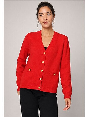 Cardigan con scollo a V Kebello