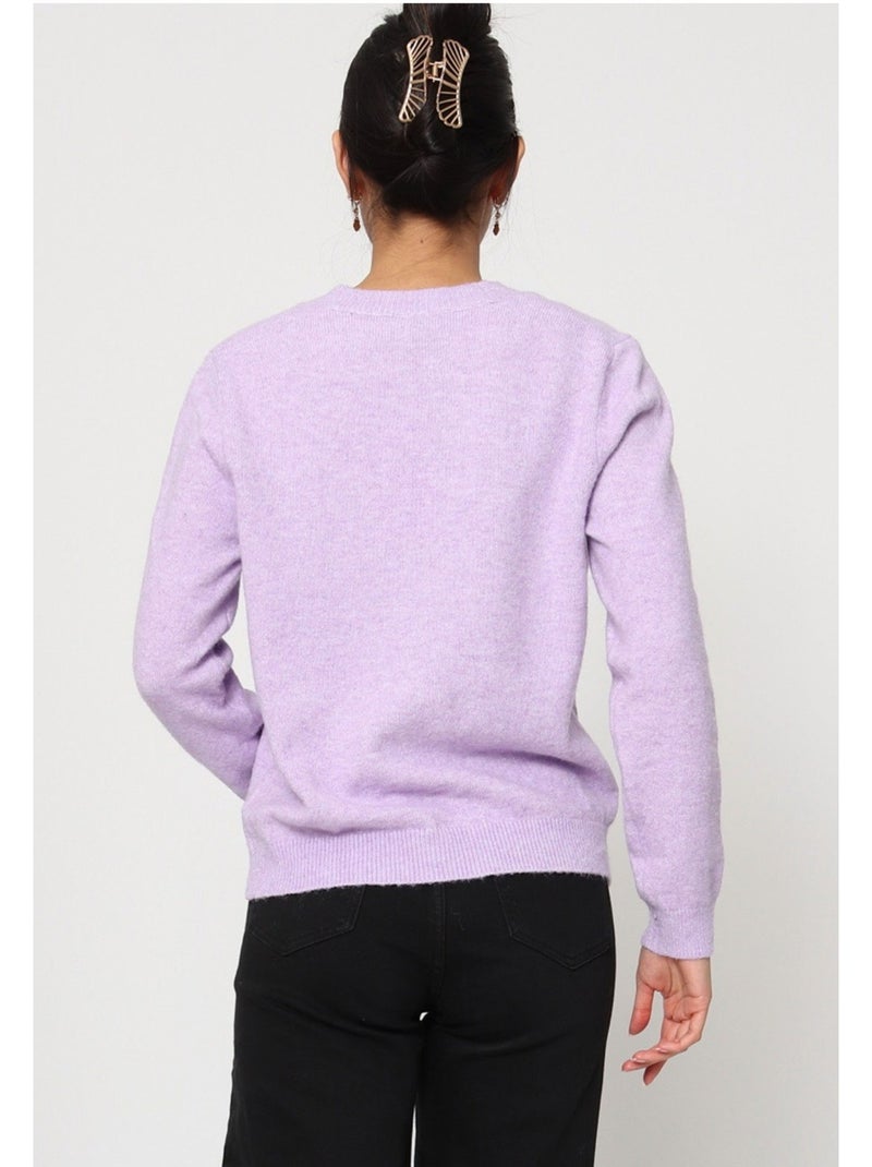 Cardigan con scollo a V Kebello Viola - Kiabi